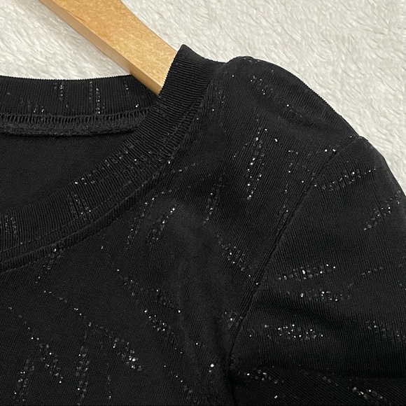 Ronni Nicole By Ouida Black Sparkly Dress Long Sleeve Women Size 6 - Picture 3 of 6